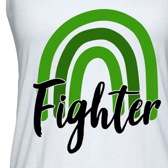 Fighter Mental Health Awareness Rainbow Ladies Essential Flowy Tank