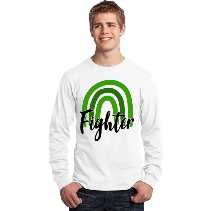 Fighter Mental Health Awareness Rainbow Tall Long Sleeve T-Shirt