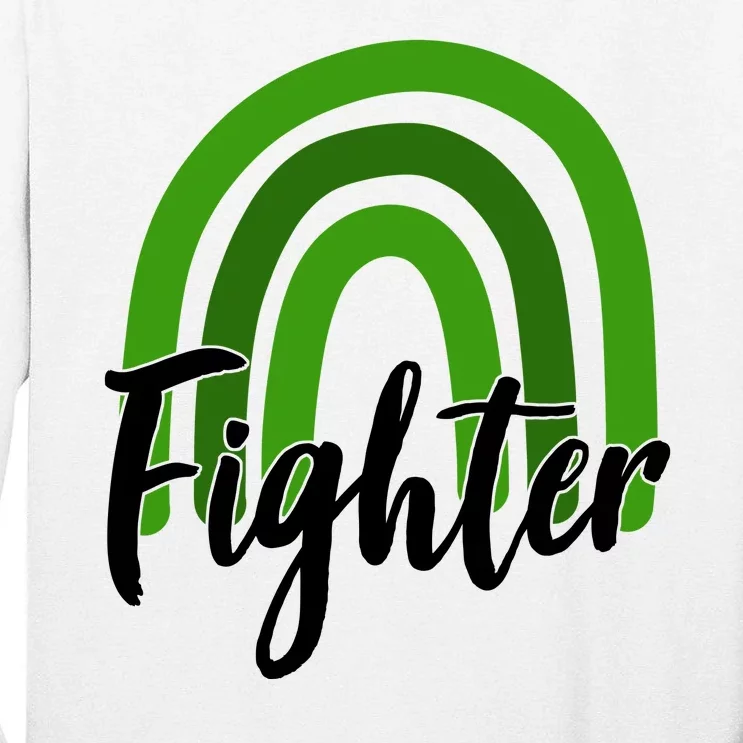 Fighter Mental Health Awareness Rainbow Tall Long Sleeve T-Shirt