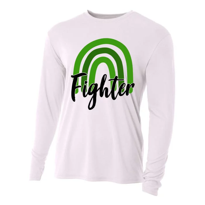 Fighter Mental Health Awareness Rainbow Cooling Performance Long Sleeve Crew