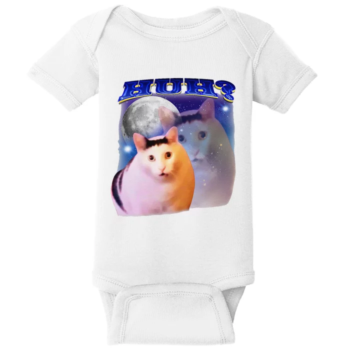 Funny Meme Huh Cat Baby Bodysuit