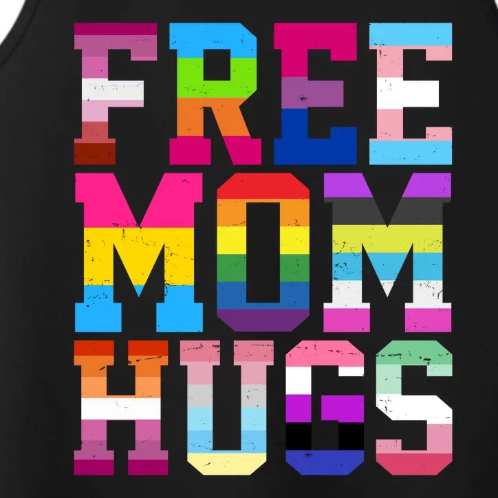 Free Mom Hugs Pride Month Lgbt Performance Tank