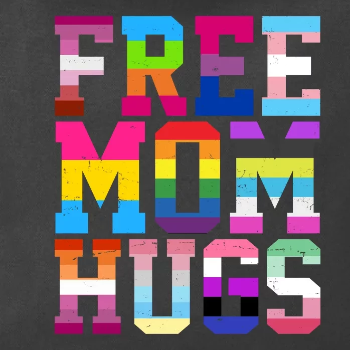 Free Mom Hugs Pride Month Lgbt Zip Tote Bag