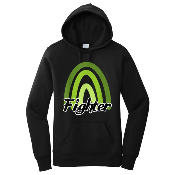 Fighter Mental Health Awareness Rainbow Women's Pullover Hoodie