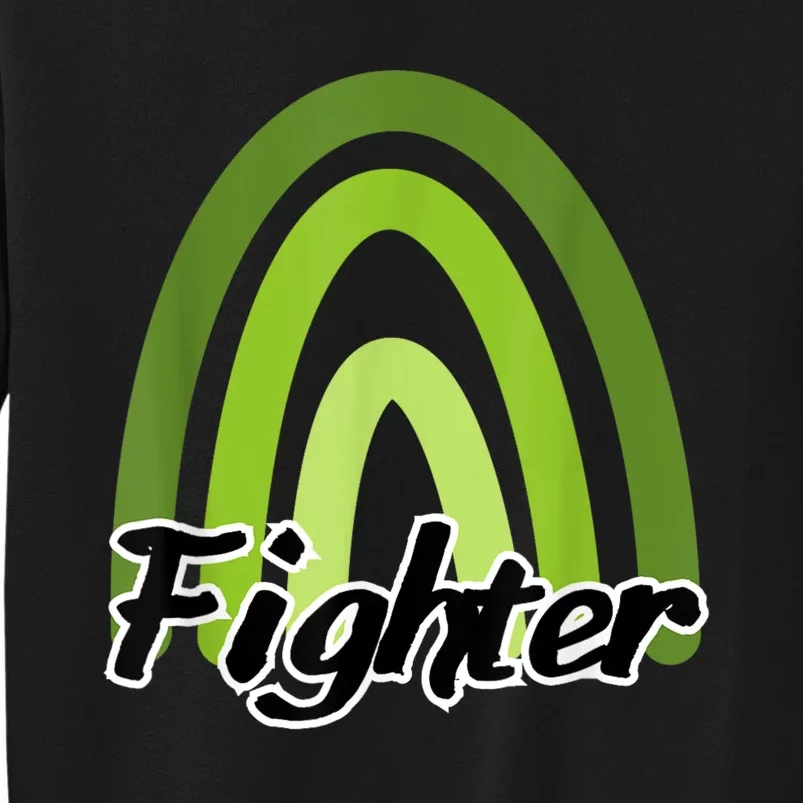 Fighter Mental Health Awareness Rainbow Tall Sweatshirt