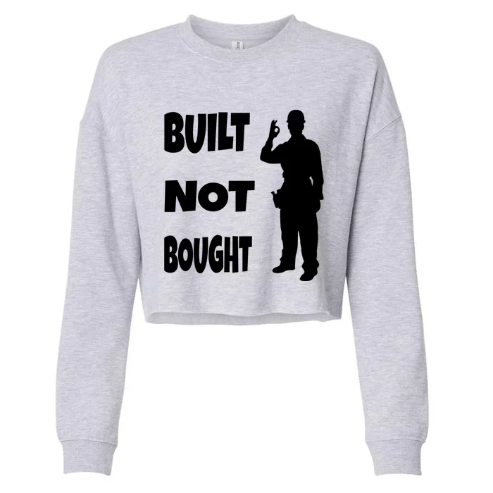 Funny Mechanic Handy Engineer Sayings For Dad And Father Gift Cropped Pullover Crew