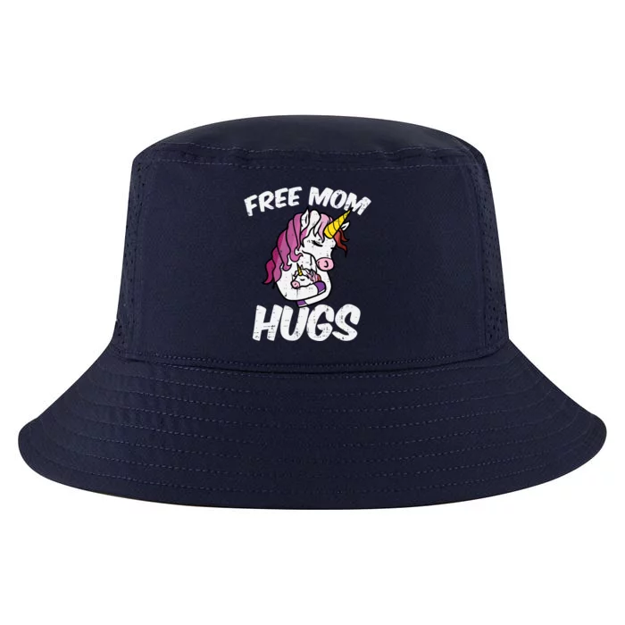 Free Mom Hugs Unicorn Lesbian Lgbtq Pride Flag Mama Gift Cool Comfort Performance Bucket Hat