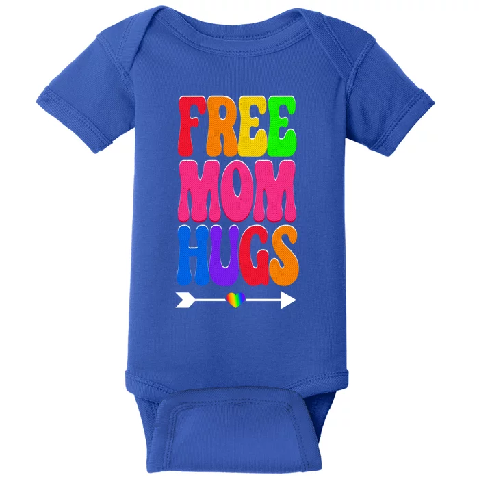 Free Mom Hugs Ally Lgbt Pride Month Gift Baby Bodysuit