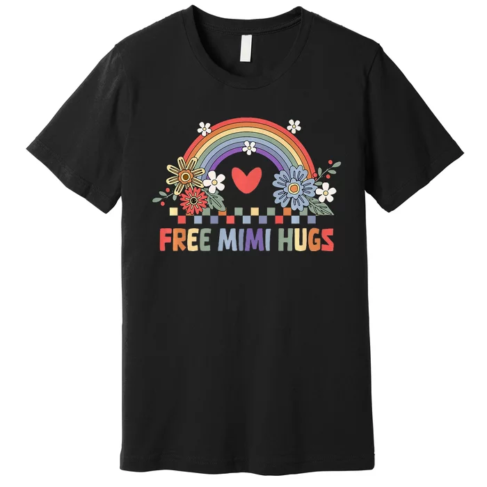 Free Mimi Hugs Funny Lgbt Pride Premium T-Shirt