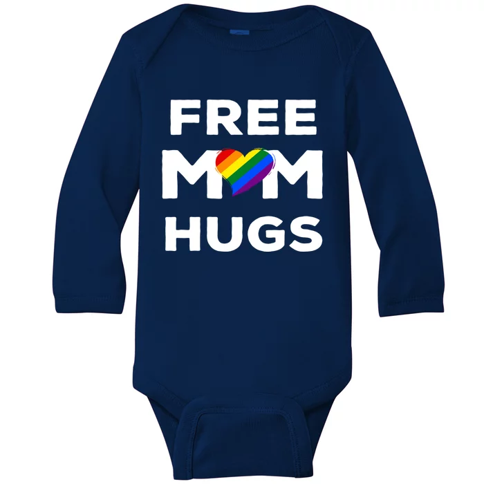 Free Mom Hugs Gift Baby Long Sleeve Bodysuit