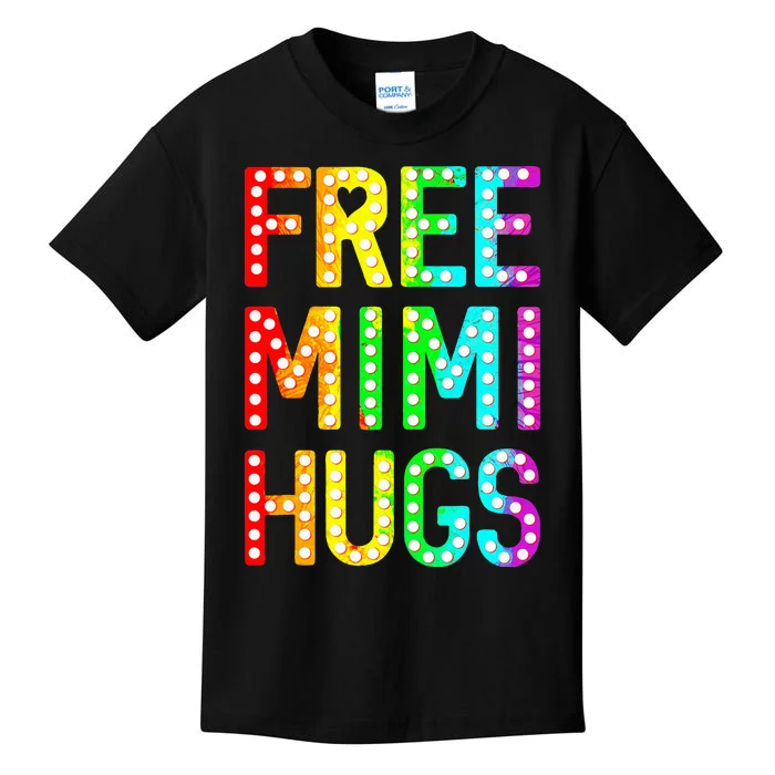 Free Mimi Hugs Funny Lgbt Pride Kids T-Shirt