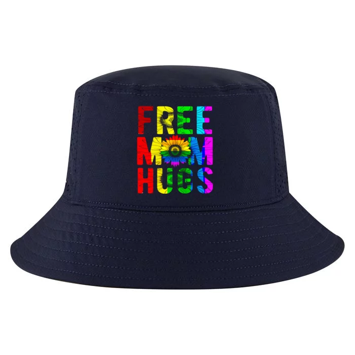 Free Mom Hugs Gay Pride Lgbt Daisy Rainbow Flower Gift Cool Comfort Performance Bucket Hat