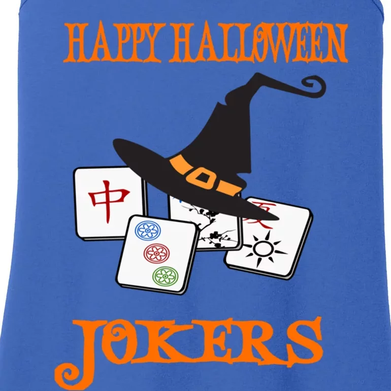 Funny Mahjong Happy Halloween Jokers Tile Game Gift Ladies Essential Tank