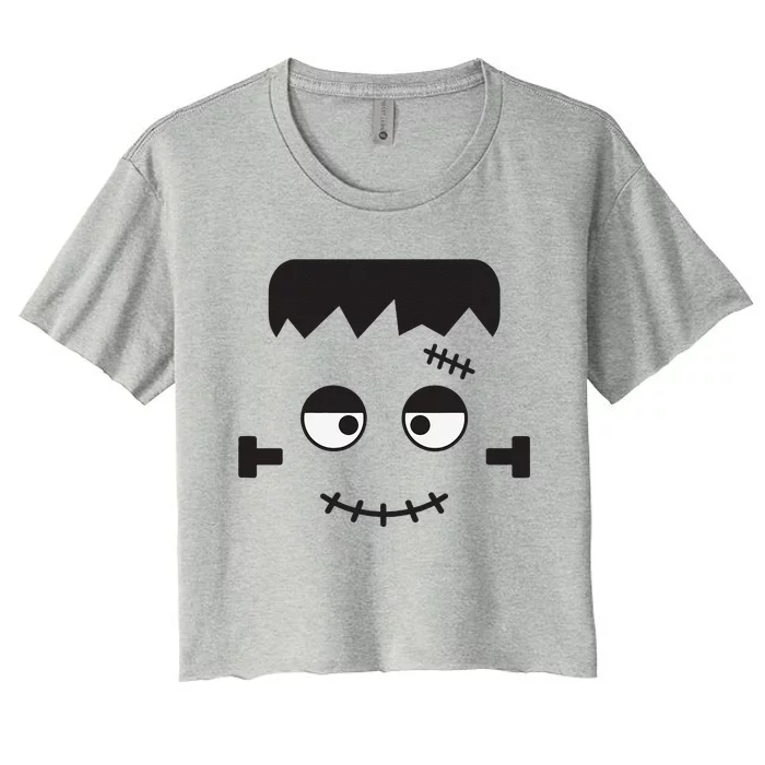 Frankenstein Monster Halloween Costume Women's Crop Top Tee