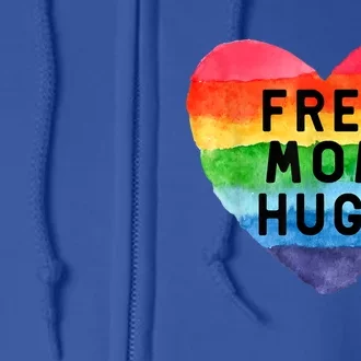 Free Mom Hugs Lgbt Flag Gay Lesbian Pride Parades Rainbow Cute Gift Full Zip Hoodie