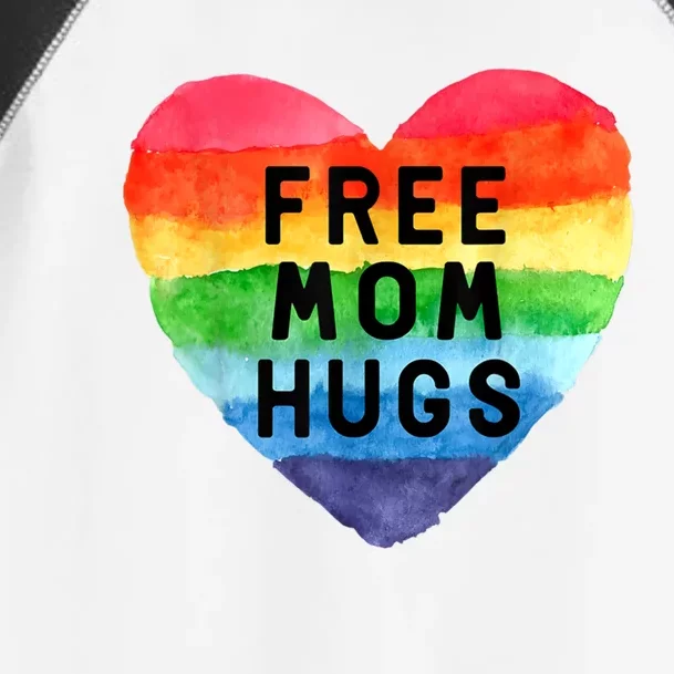 Free Mom Hugs Lgbt Flag Gay Lesbian Pride Parades Rainbow Cute Gift Toddler Fine Jersey T-Shirt