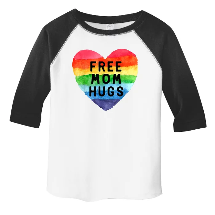 Free Mom Hugs Lgbt Flag Gay Lesbian Pride Parades Rainbow Cute Gift Toddler Fine Jersey T-Shirt