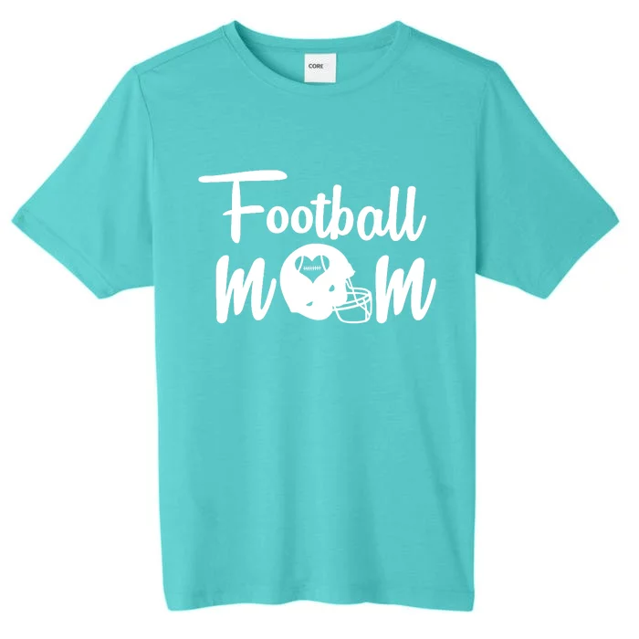 Football Mom Heart Cute Helmet ChromaSoft Performance T-Shirt