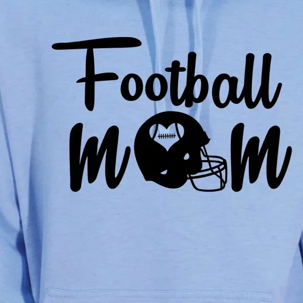 Football Mom Heart Cute Helmet Unisex Surf Hoodie