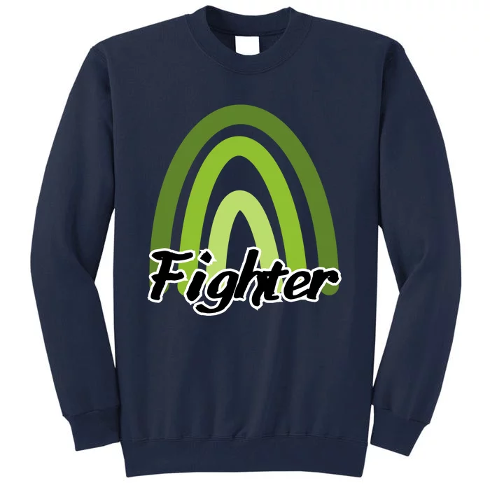 Fighter Mental Health Awareness Rainbow Tall Sweatshirt