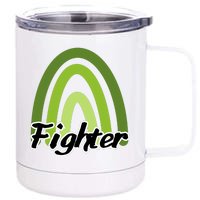 Fighter Mental Health Awareness Rainbow 12 oz Stainless Steel Tumbler Cup