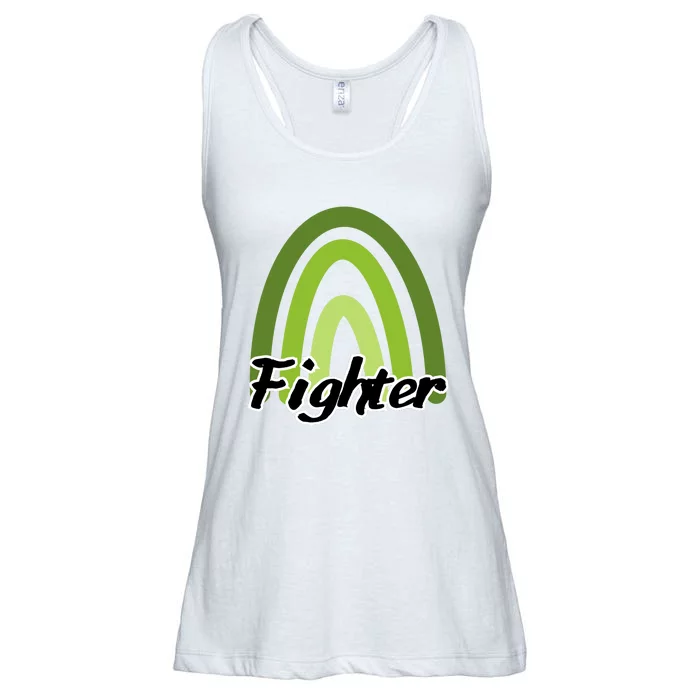 Fighter Mental Health Awareness Rainbow Ladies Essential Flowy Tank