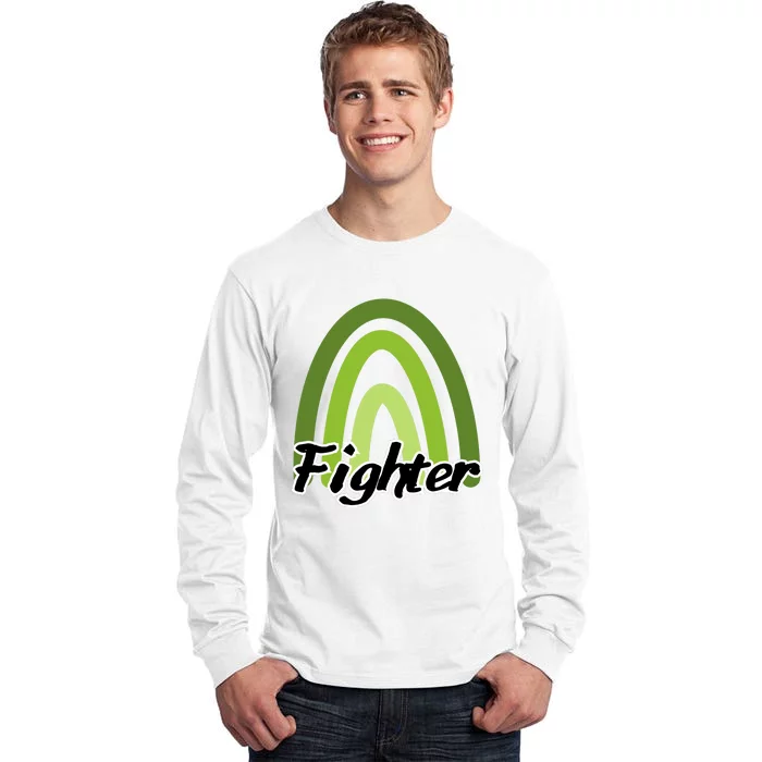 Fighter Mental Health Awareness Rainbow Tall Long Sleeve T-Shirt