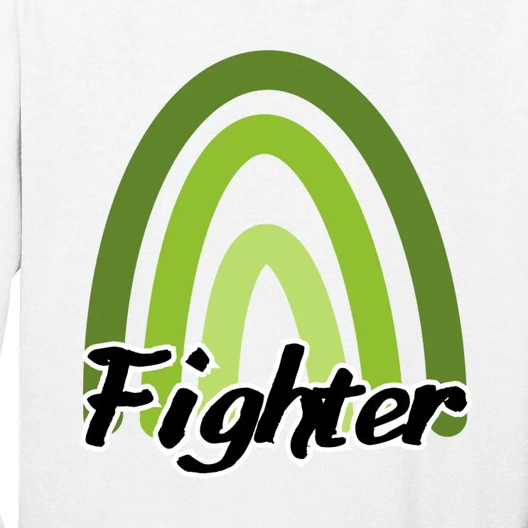 Fighter Mental Health Awareness Rainbow Tall Long Sleeve T-Shirt