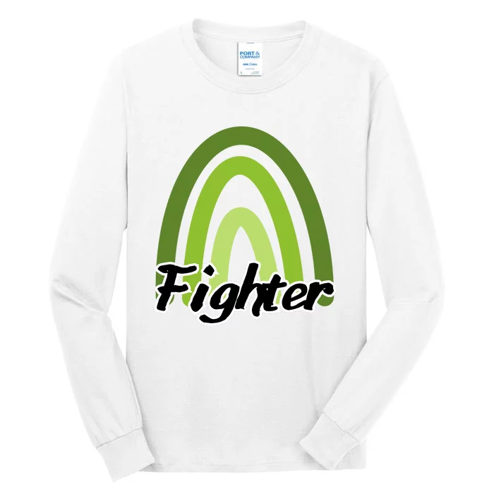 Fighter Mental Health Awareness Rainbow Tall Long Sleeve T-Shirt