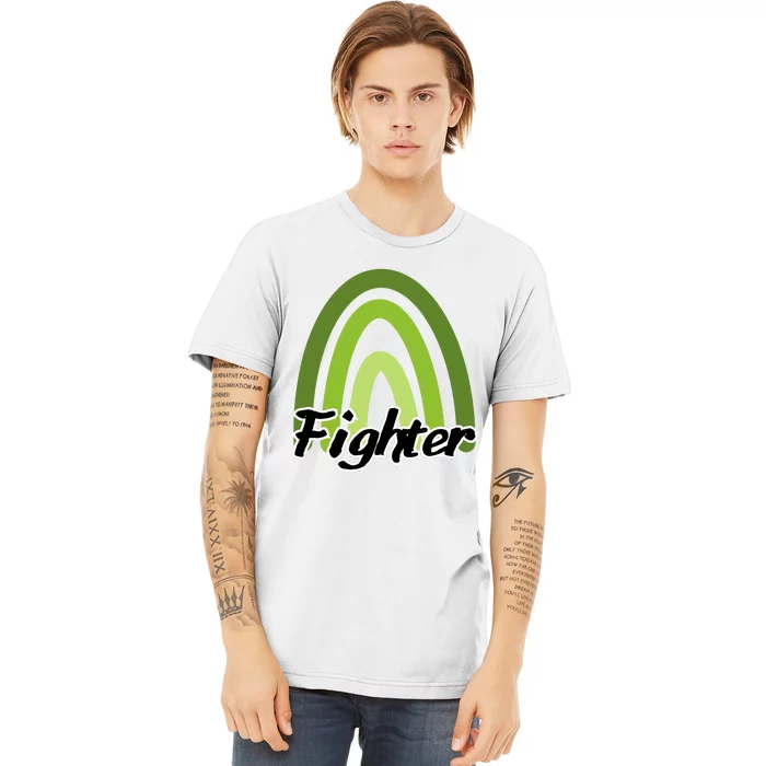 Fighter Mental Health Awareness Rainbow Premium T-Shirt