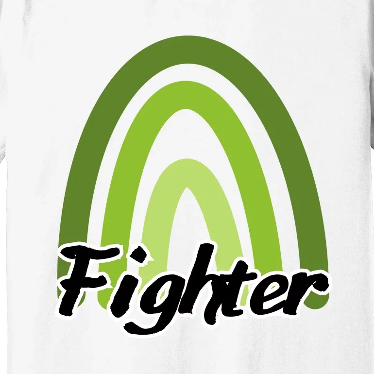 Fighter Mental Health Awareness Rainbow Premium T-Shirt