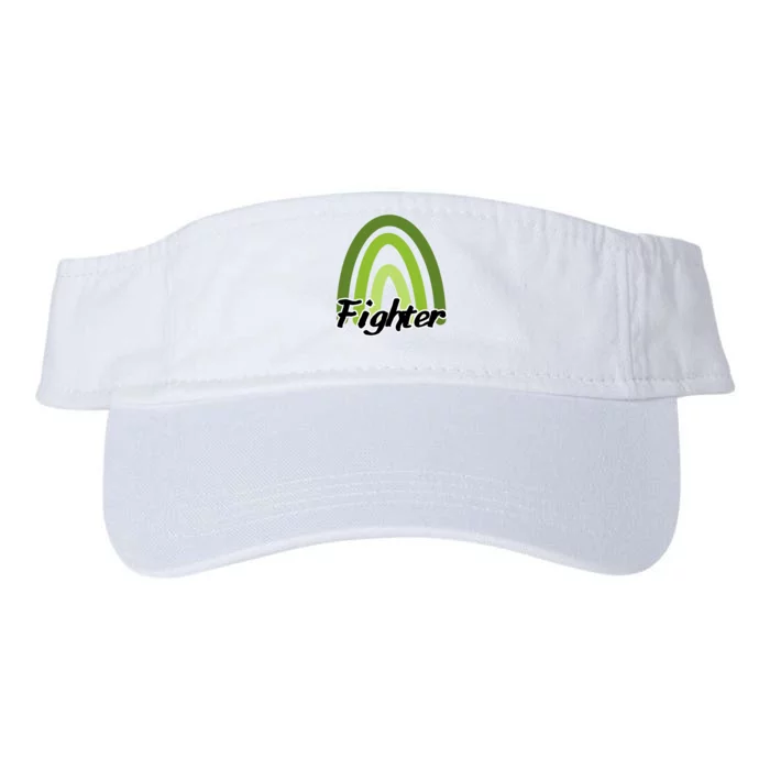 Fighter Mental Health Awareness Rainbow Valucap Bio-Washed Visor