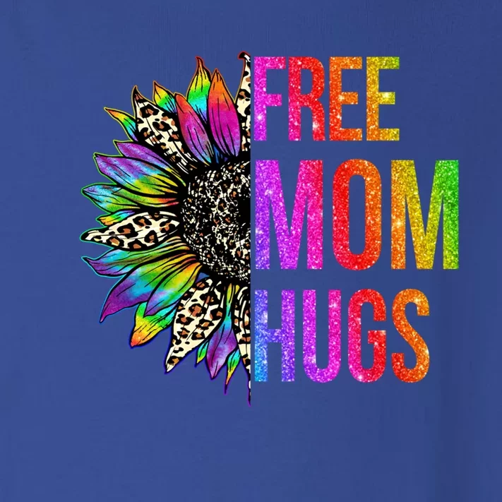 Free Mom Hugs Lgbt Pride Rainbow Leopard Sunflower Gift Toddler Long Sleeve Shirt