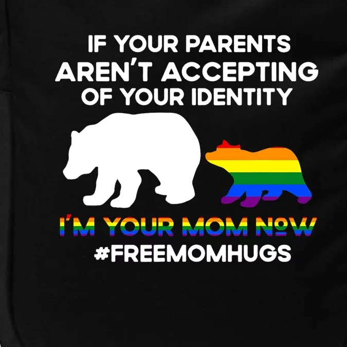 Free Mom Hugs Lgbt Pride Funnys Mama Bear Lgbt Month Impact Tech Backpack