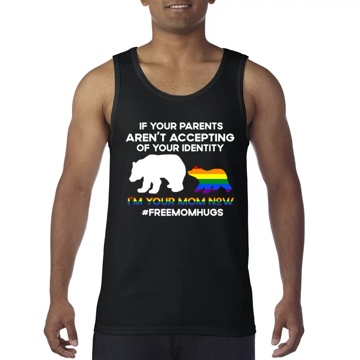 Free Mom Hugs Lgbt Pride Funnys Mama Bear Lgbt Month Tank Top