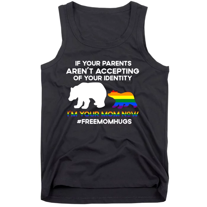 Free Mom Hugs Lgbt Pride Funnys Mama Bear Lgbt Month Tank Top