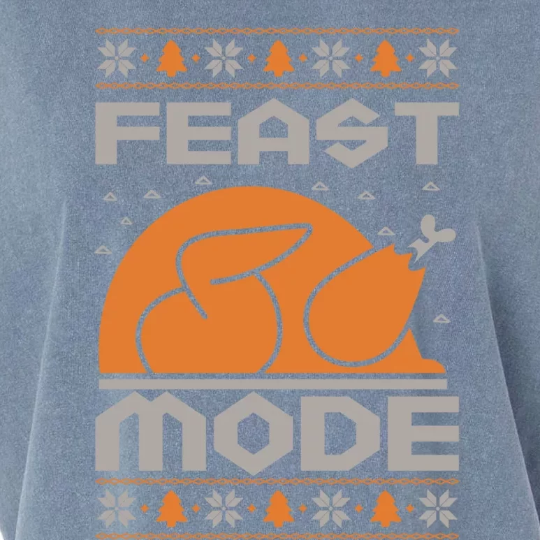 Feast Mode Holiday Thanksgiving Turkey Day Pilgrim Design Gift Garment-Dyed Women's Muscle Tee