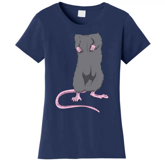 Funny Mouse Headless Halloween Rat Body Easy Costume Outfit Women's T-Shirt