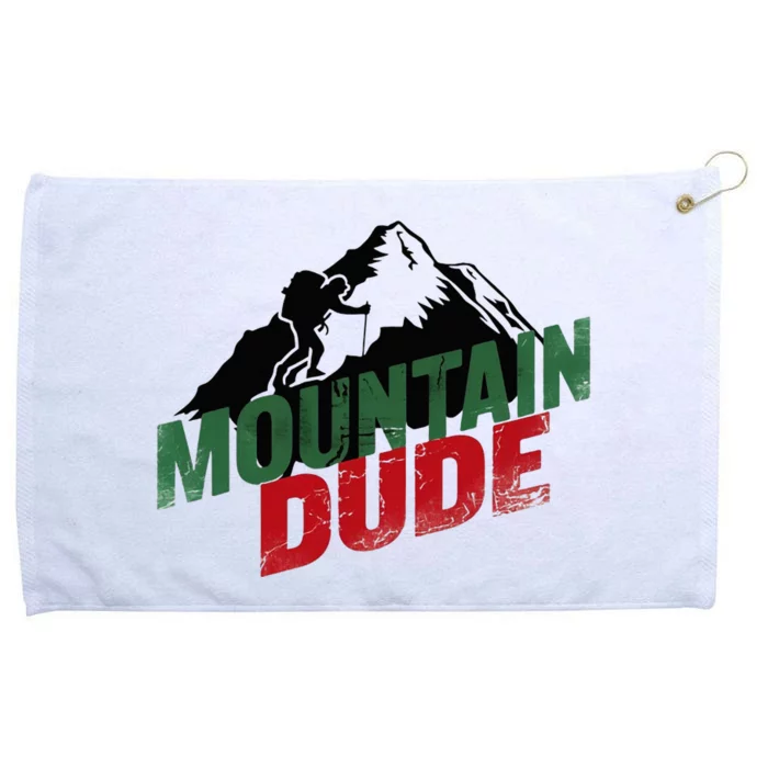 Funny Mountain Hiking Grommeted Golf Towel