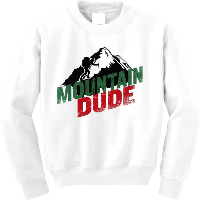 Funny Mountain Hiking Kids Sweatshirt