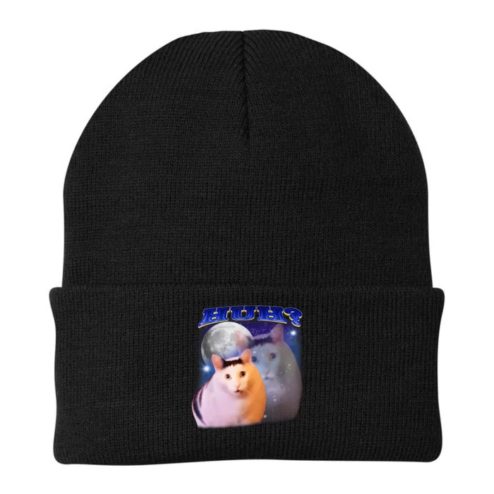 Funny Meme Huh Cat Knit Cap Winter Beanie