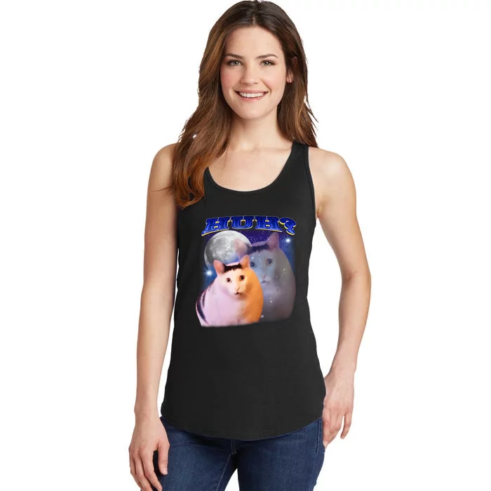 Funny Meme Huh Cat Ladies Essential Tank