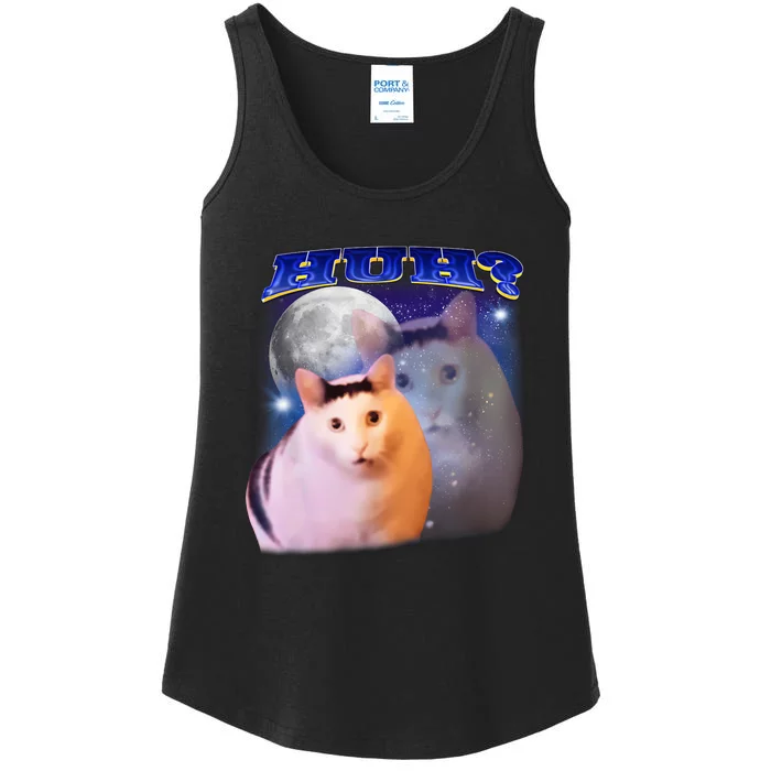 Funny Meme Huh Cat Ladies Essential Tank