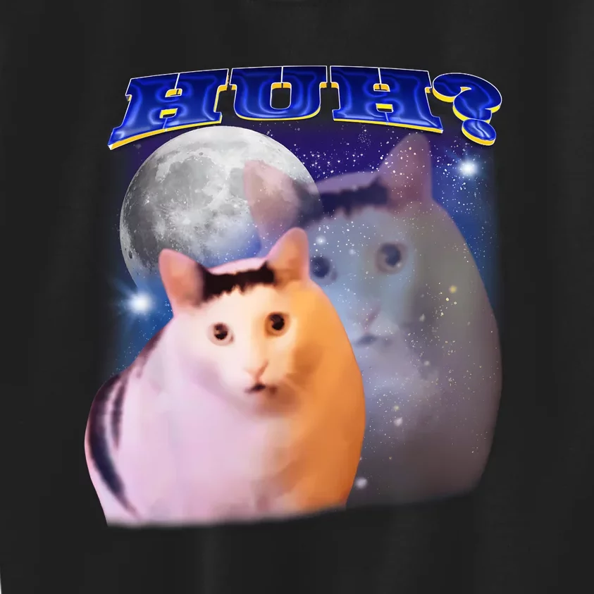 Funny Meme Huh Cat Kids Sweatshirt