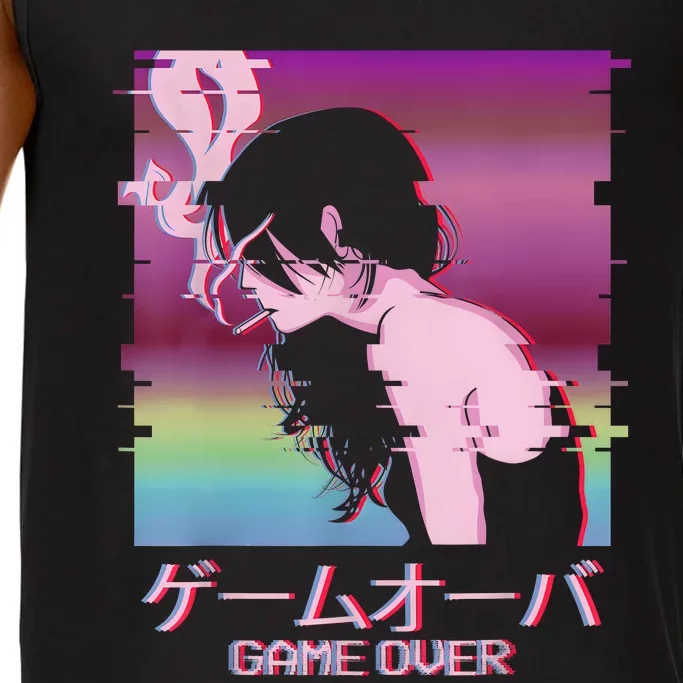 Japanese Vaporwave Sad Anime Girl Game Over Indie Aesthetic Comfort Colors® Tank Top