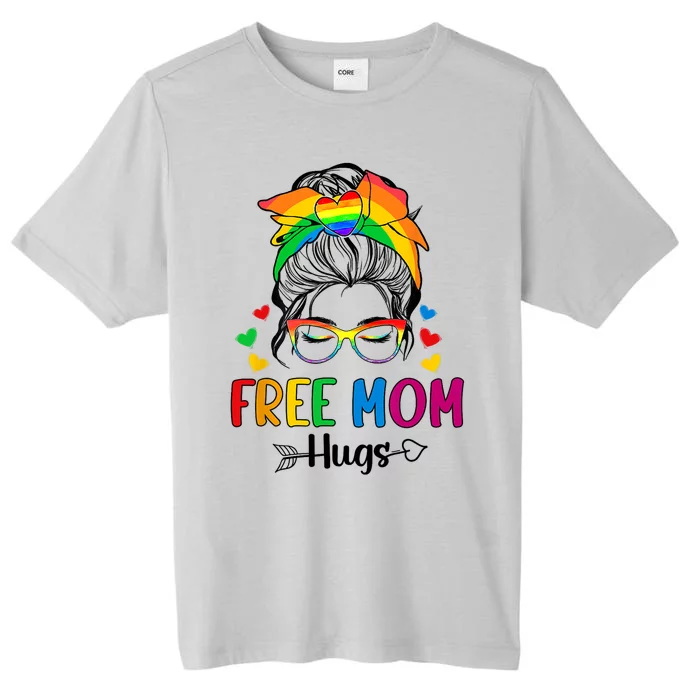 Free Mom Hugs Pride Month ChromaSoft Performance T-Shirt