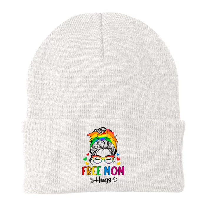 Free Mom Hugs Pride Month Knit Cap Winter Beanie