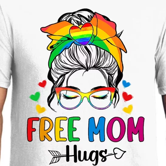 Free Mom Hugs Pride Month Pajama Set