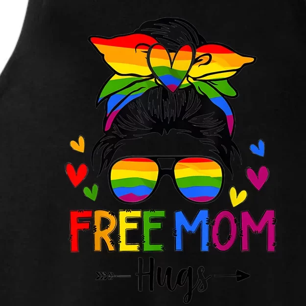 Free Mom Hugs Free Mom Hugs Inclusive Pride LGBTQ Ladies Tri-Blend Wicking Tank