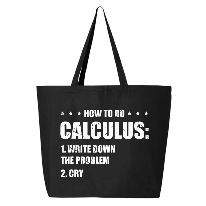 Funny Math How To Do Calculus Funny Algebra 25L Jumbo Tote